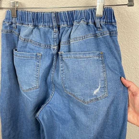 Blank NYC Denim Pull On Jogger Pants Stretch Waist Medium Wash Sz 27 - Picture 7 of 12